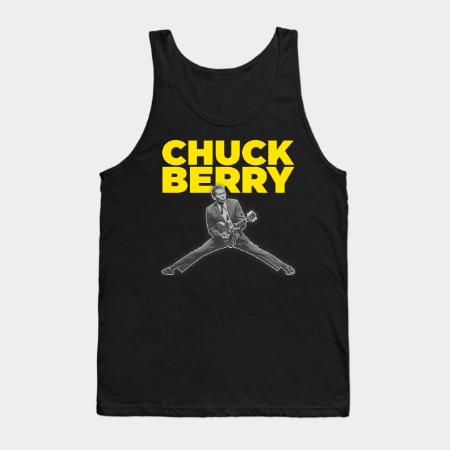 Chuck Berry :: King of Rock n Roll Icon FanArt Tank Top by darklordpug